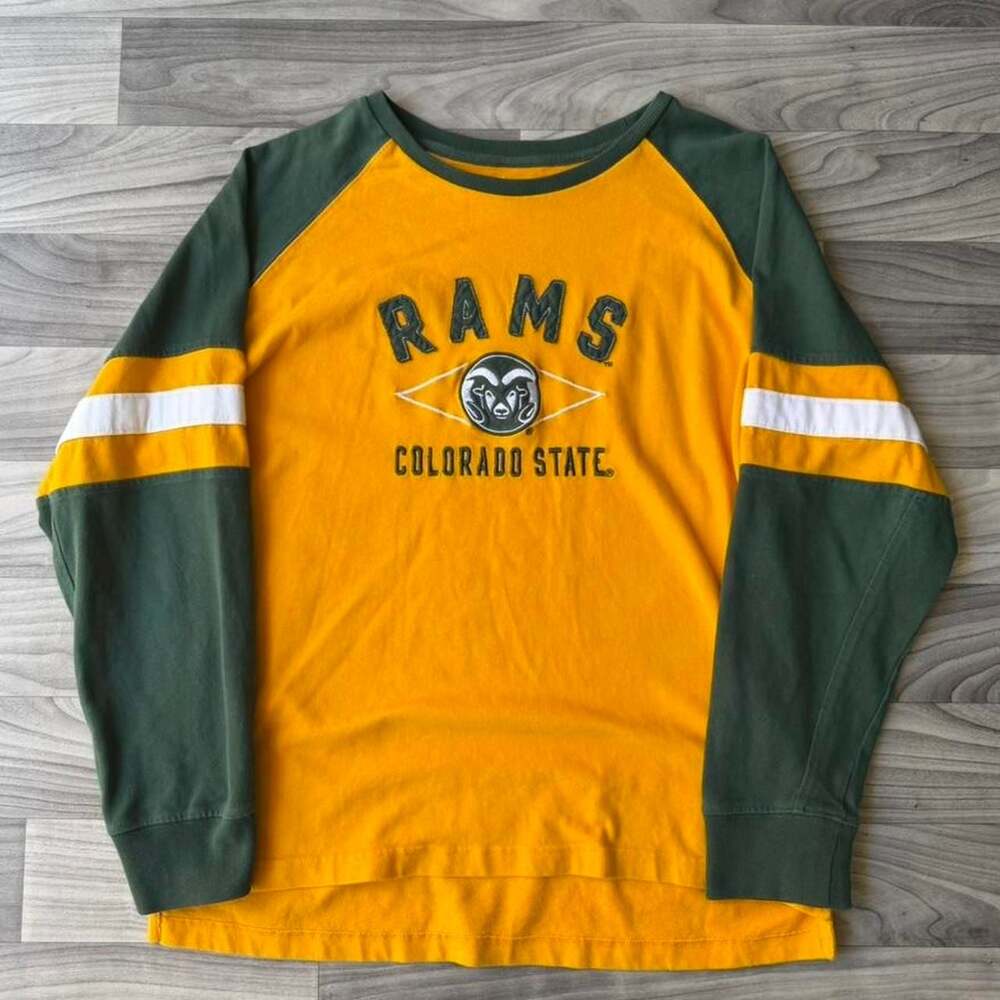Knights Apparel Colorado State Rams Raglan Long Sleeve Shirt